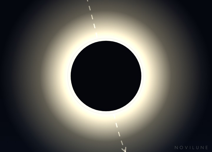 Maximum as seen from Ceuta, drawn by Novilune.