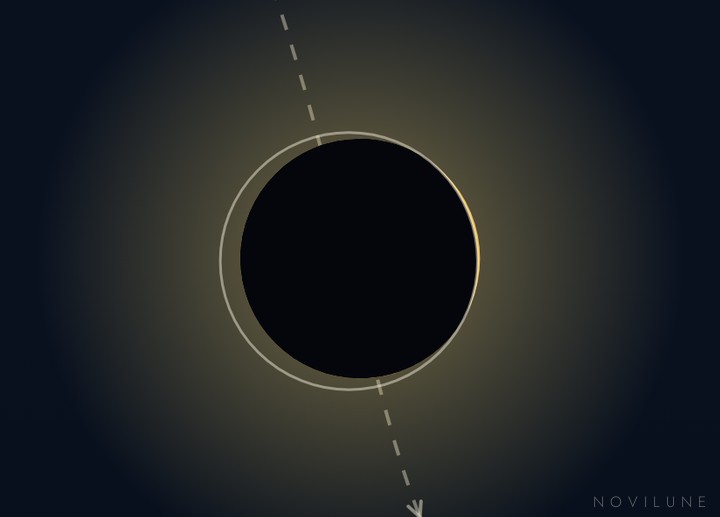 Maximum as seen from Faro, drawn by Novilune.