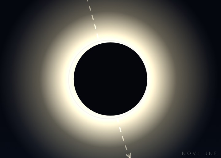 Maximum as seen from Jerez de la Frontera, drawn by Novilune.