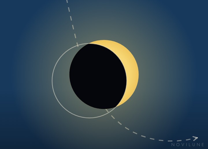 Maximum as seen from Naples, drawn by Novilune.
