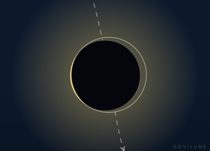 Maximum as seen from Rabat, drawn by Novilune.